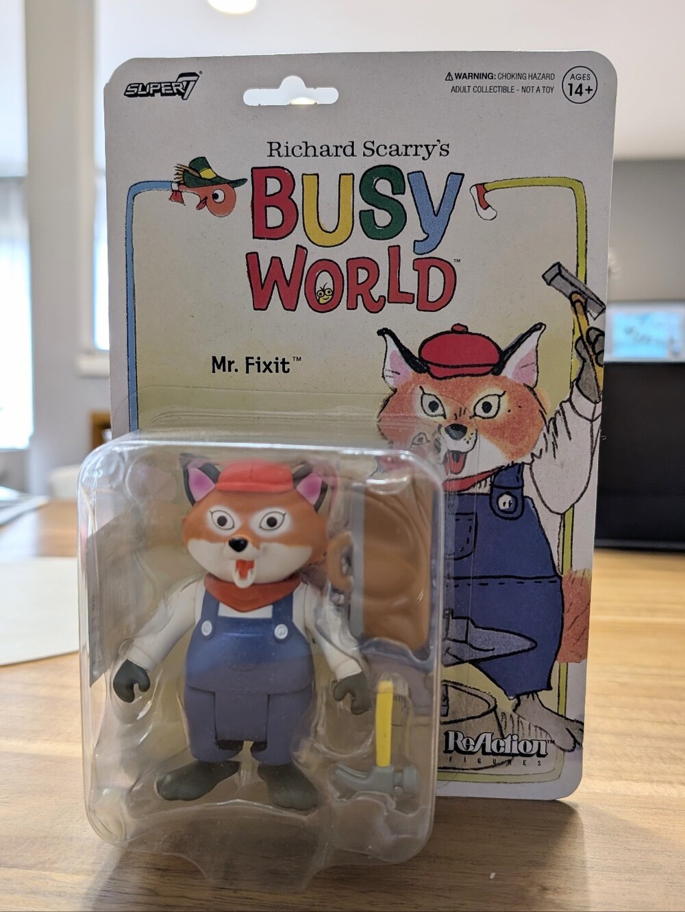 Richard Scarry's Busy World Mr. Fixit Fox Figure - NWT